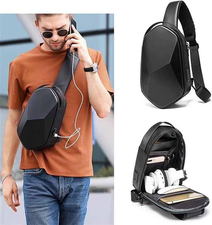 Shoulder Bag Men & Women Sling Crossbody Soft Chest Bags Casual Backpack